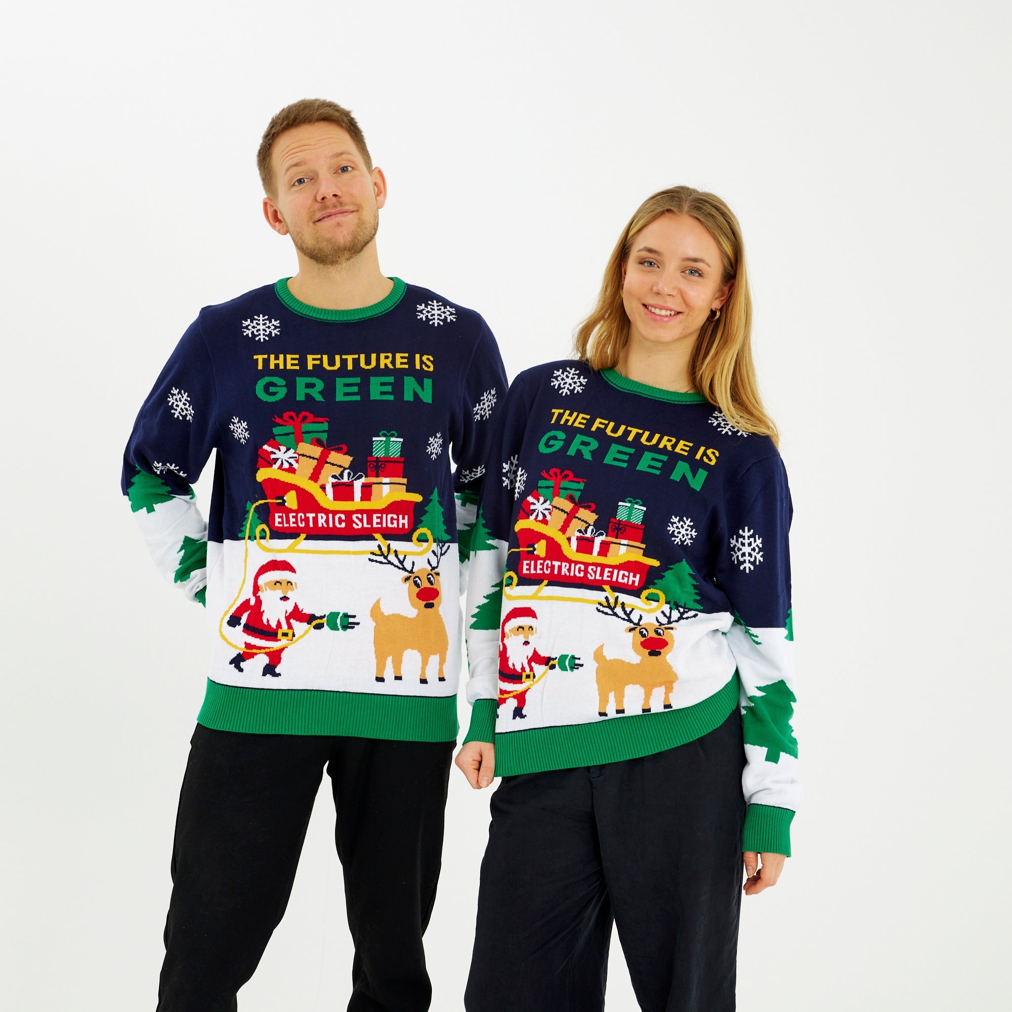 The Electric Christmas Sweater - Heren.